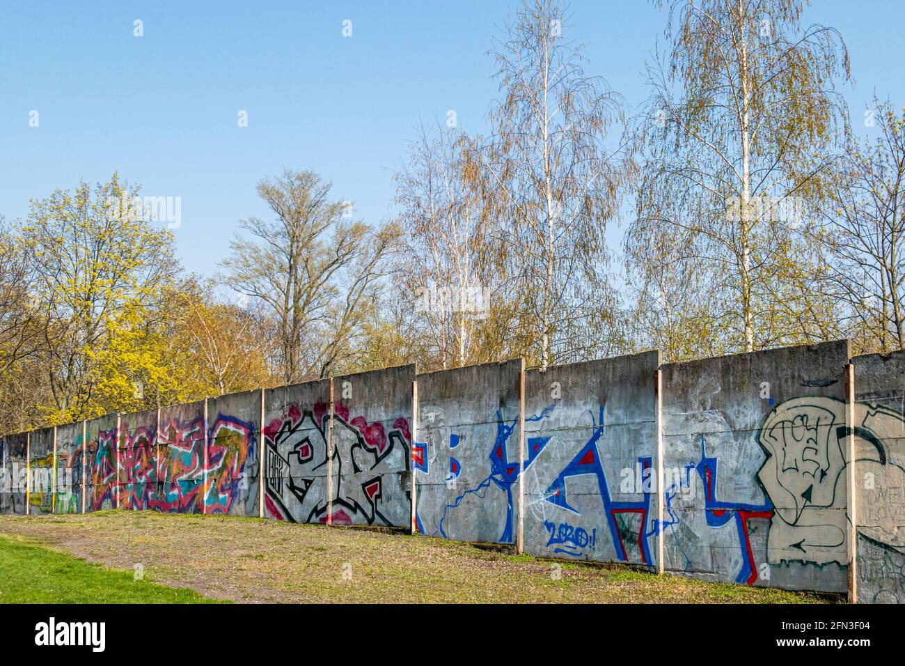Gedenkstätte Berliner Mauer, Gedenkstätte Berliner Mauer, Deutschland Stockfoto