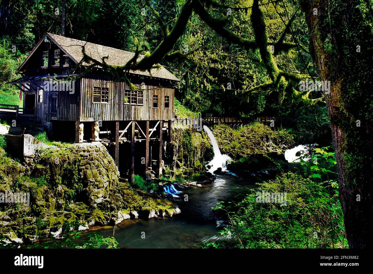 Cedar Creek Grist Mill, Woodland, Washington Stockfoto