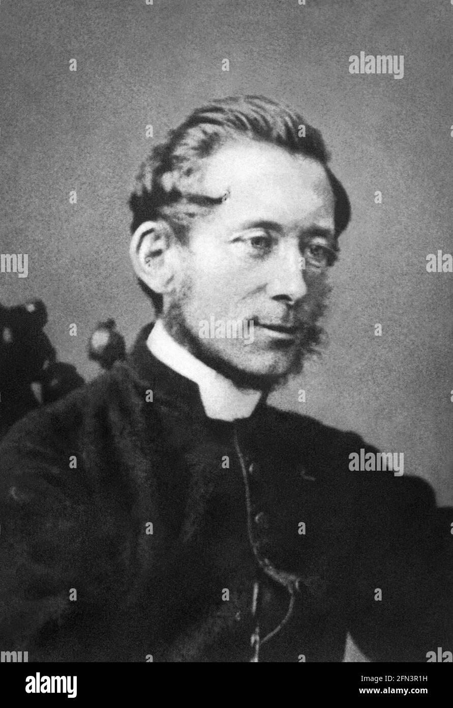 John Bacchus Dykes (1823-1876), englischer Geistlicher und Liedschreiber, erinnerte sich für etwa 300 Hymnenlieder, darunter 'Holy, Holy, Holy', 'All Hail the Power of Jesus' Name,' 'Nearer My God to Thee', 'Rock of Ages' und 'O for a Thousand Zungen'. Stockfoto