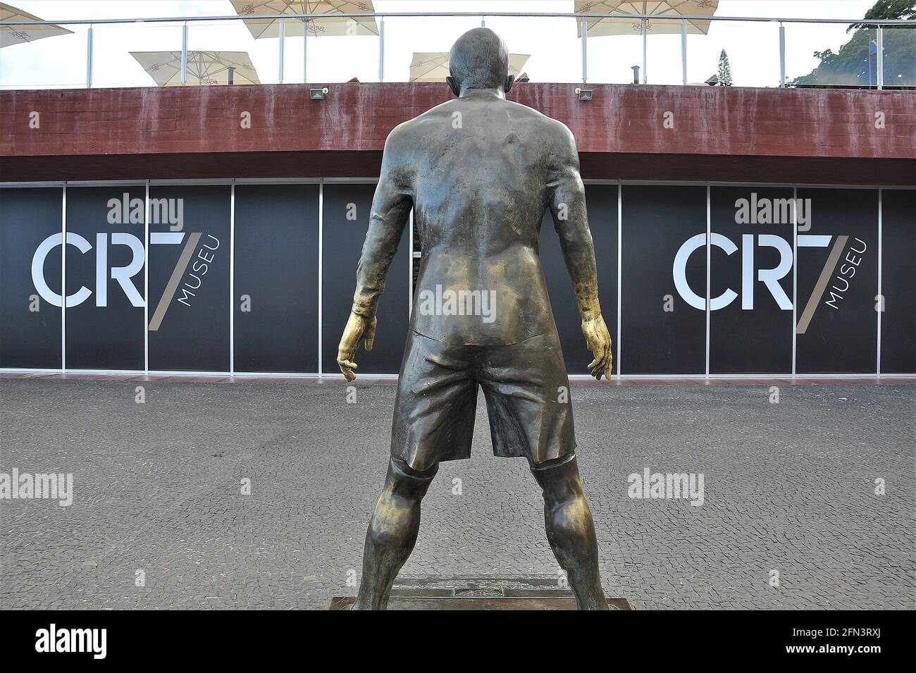 Außenansicht des CR7-Museums, das dem Fußballer Cristiano Ronaldo, Funchal, Madeira, Portugal gewidmet ist Stockfoto
