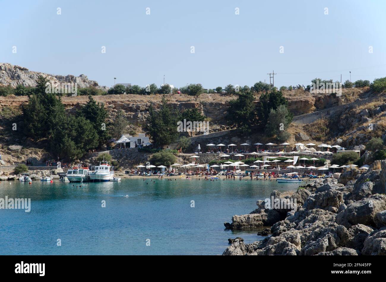 St. Pauls Bay Rhodes Stockfoto