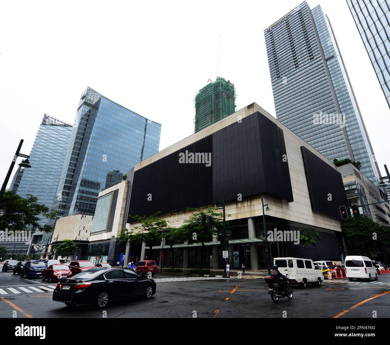 Moderne Skyline in Bonifacio Global City in Metro Manila, Philippinen. Stockfoto