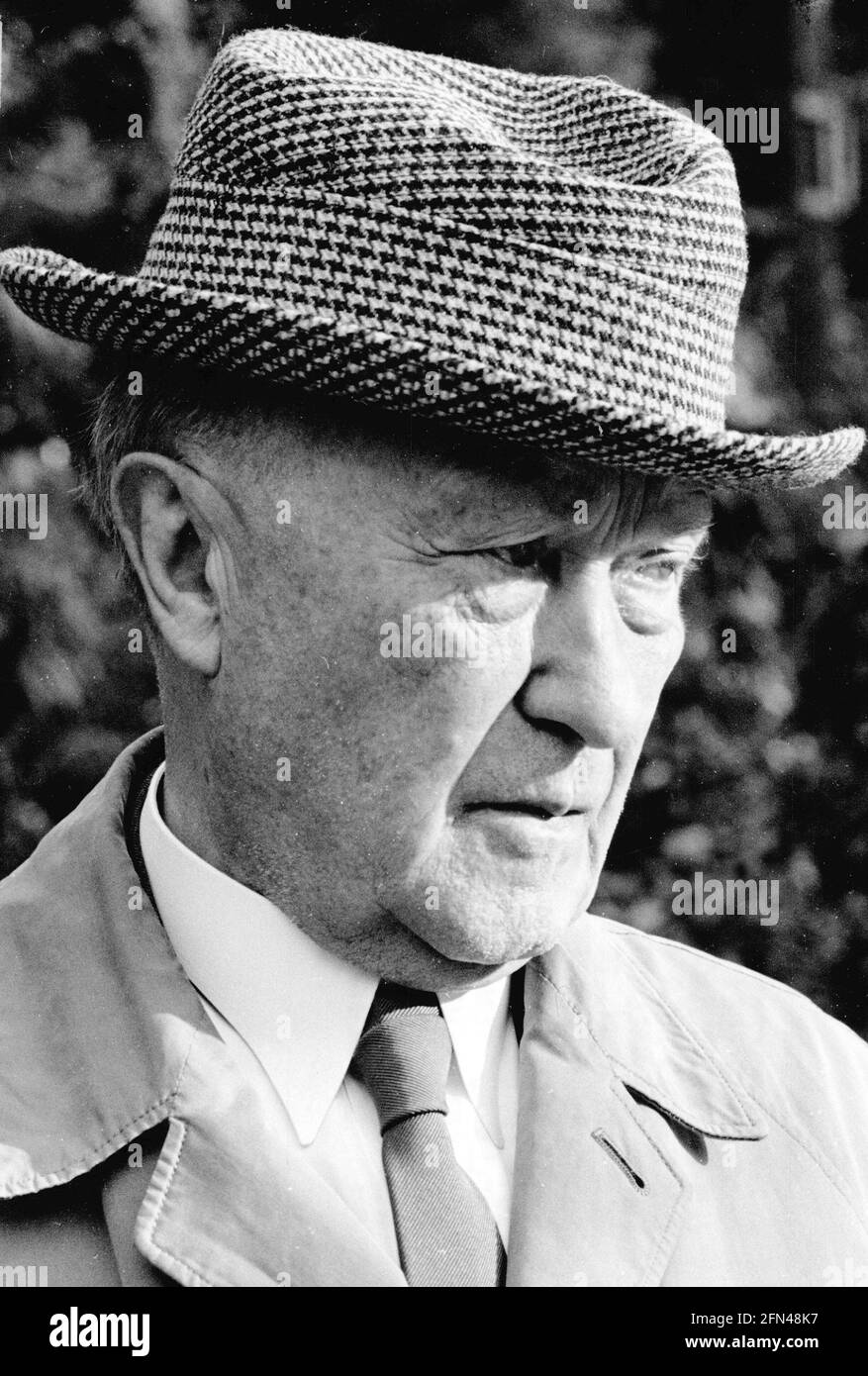 Adenauer, Konrad, 5.1.1876 - 19.4.1967, deutscher Politiker (CDU), Kanzler 1949 - 1963, Portrait, ZUSÄTZLICHE-RIGHTS-CLEARANCE-INFO-NOT-AVAILABLE Stockfoto