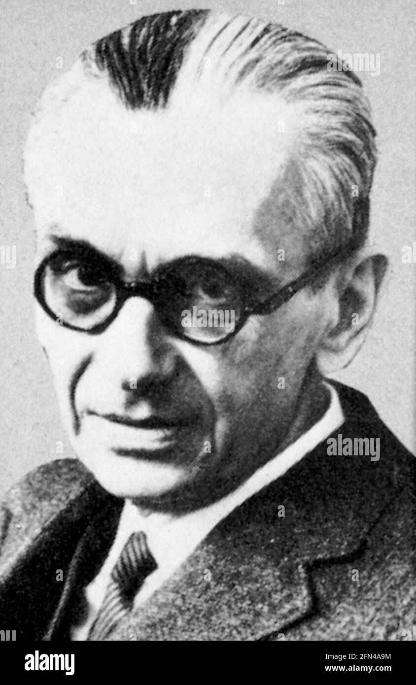 Gödel, Kurt, 28.4.1906 - 14.1.1978, amerikanischer Wissenschaftler (Mathematiker), Portrait, CIRCA 1960ER JAHRE, ZUSÄTZLICHE-RIGHTS-CLEARANCE-INFO-NOT-AVAILABLE Stockfoto