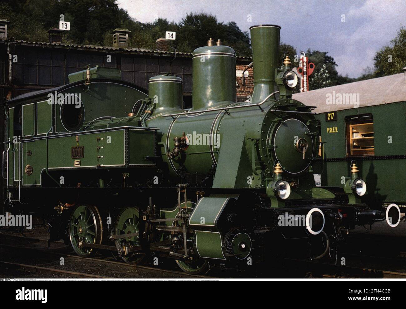 Transport / Transport, Eisenbahn, Lokomotiven, Dampflokomotive der Baureihe DR 89, Deutsche Reichsbahn, ZUSÄTZLICHE-RECHTE-FREIGABE-INFO-NICHT-VERFÜGBAR Stockfoto