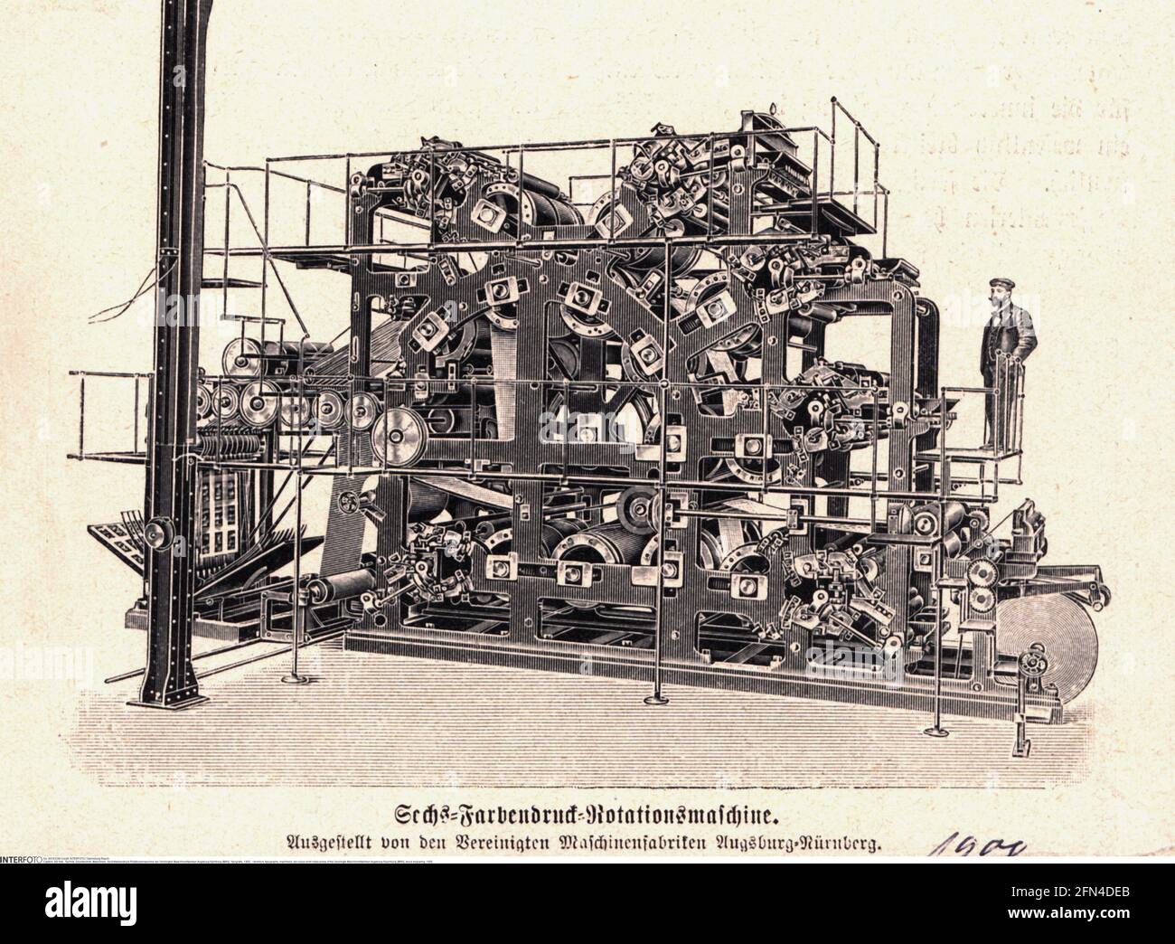 Technik, Typografie, Maschinen, ZUSÄTZLICHE-RIGHTS-CLEARANCE-INFO-NOT-AVAILABLE Stockfoto