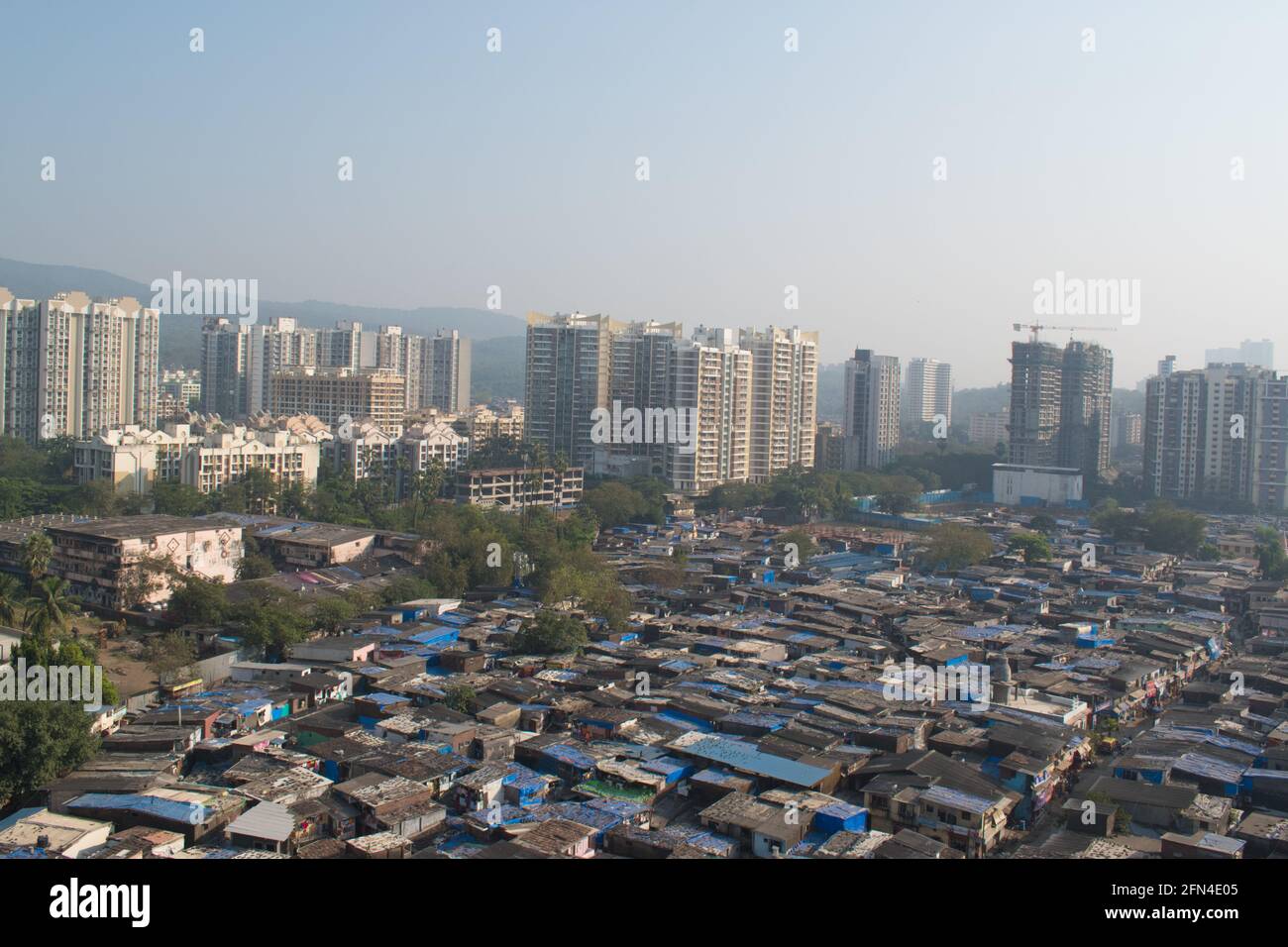 Slum Neuentwicklung von mumbai maharashtra in Kandivali Stockfoto