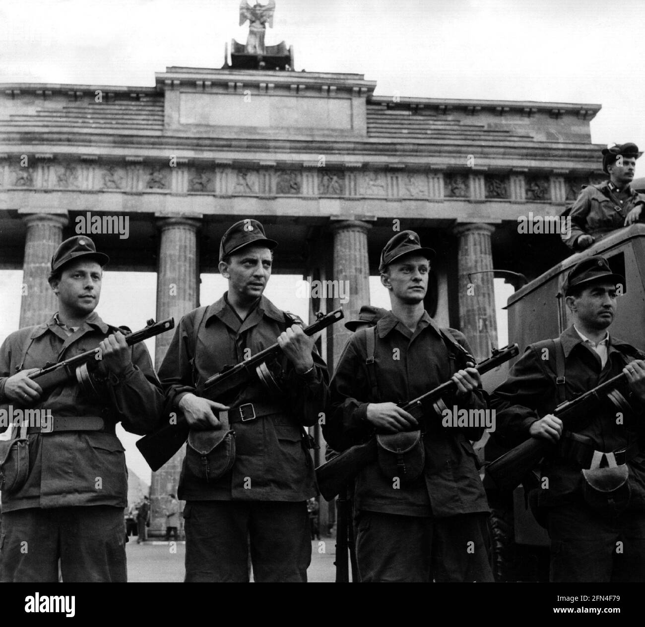 Geographie / Reisen, Deutschland, Berlin, Mauer, Bau, ADDITIONAL-RIGHTS-CLEARANCE-INFO-NOT-AVAILABLE Stockfoto