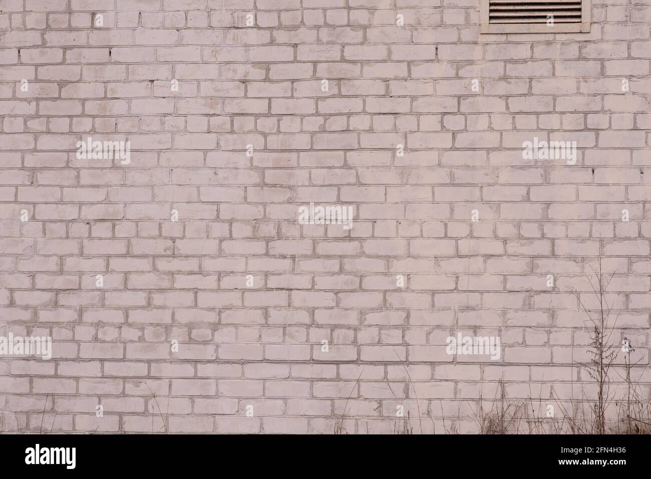 Weiße Backsteinmauer. Abstrakter Background aus Backstein. Stockfoto