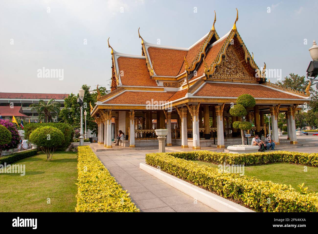 Verkehrsreiche Autobahn in Bangkok, Thailand Stockfoto