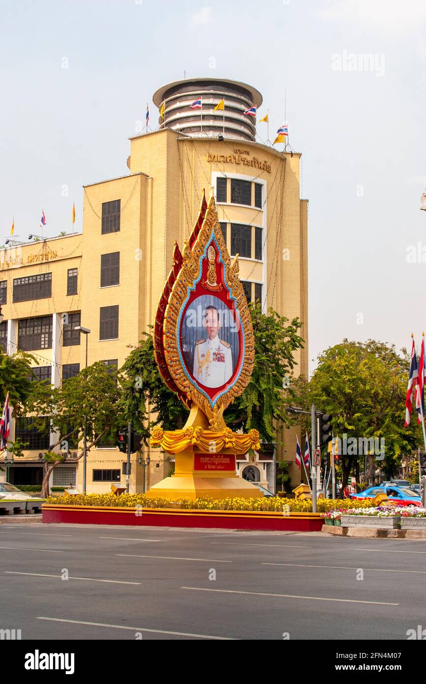 Verkehrsreiche Autobahn in Bangkok, Thailand Stockfoto