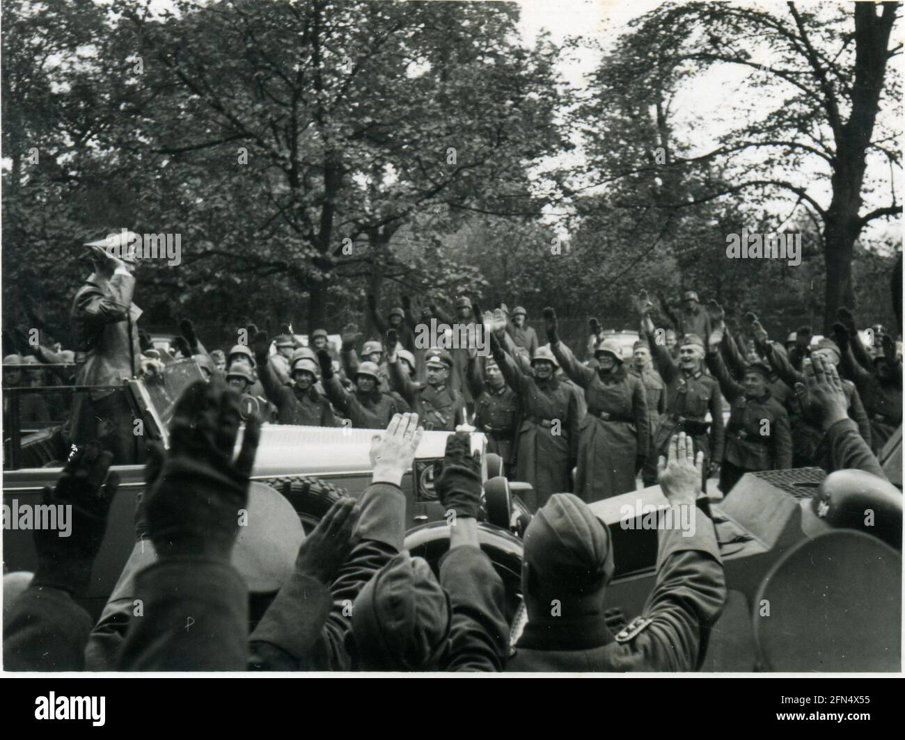 2. weltkrieg - Beginn des Zweiten Weltkriegs Adolf Hitler in Warschau - Warschau Polen 1939 Stockfoto