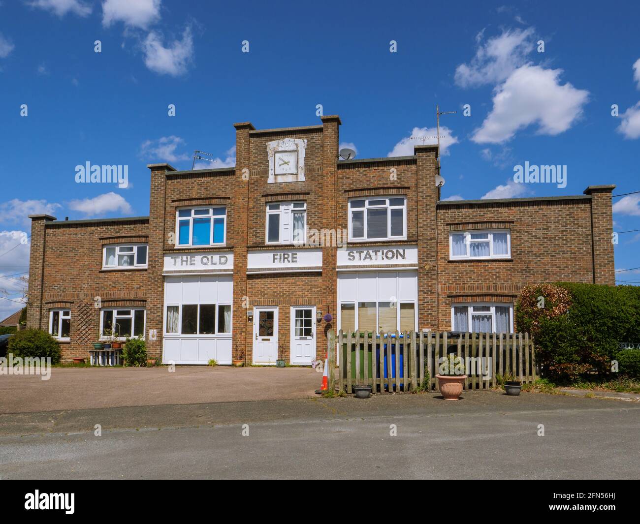 Die alte Feuerwache in der Keld Avenue, Uckfield, East Sussex, England Stockfoto