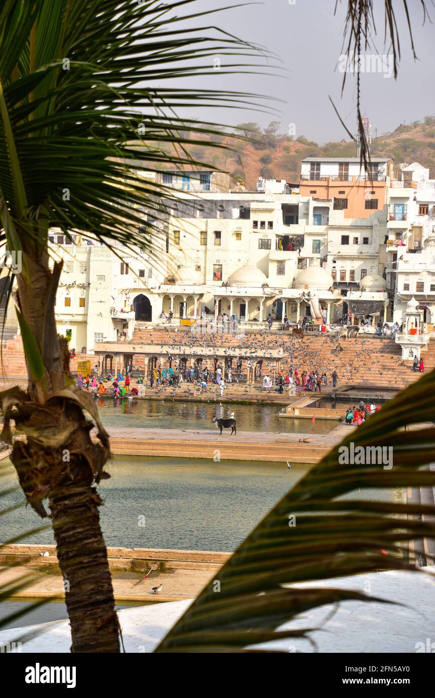 Pushkar See, Pushkar, Rajasthan, Indien Stockfoto