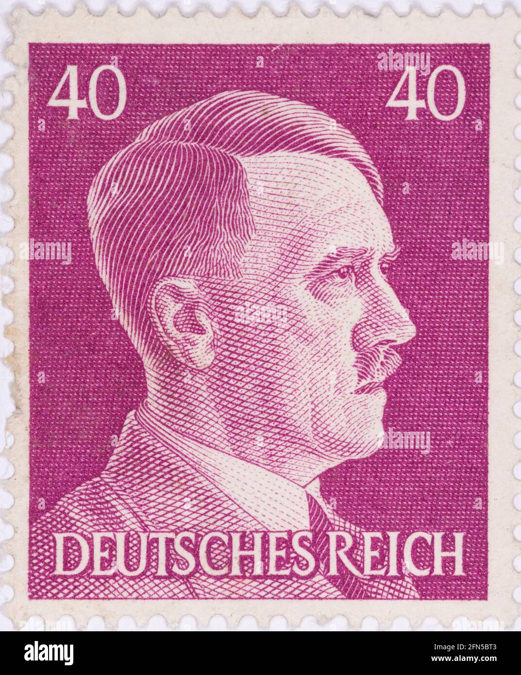 Deutsches Reich Briefmarken mit Adolf Hitler Stockfoto
