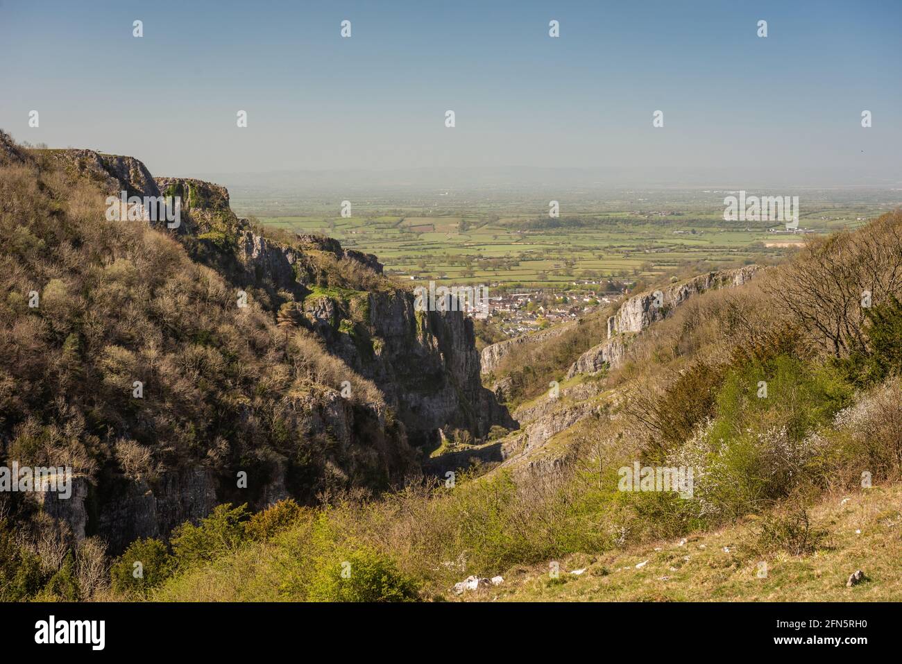 Cheddar Gorge in den Mendip Hills von Somerset, Großbritannien Stockfoto