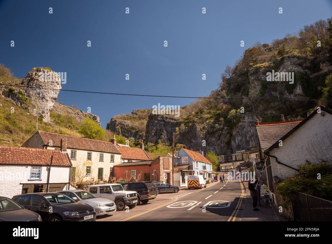 Cheddar Gorge in den Mendip Hills von Somerset, Großbritannien Stockfoto