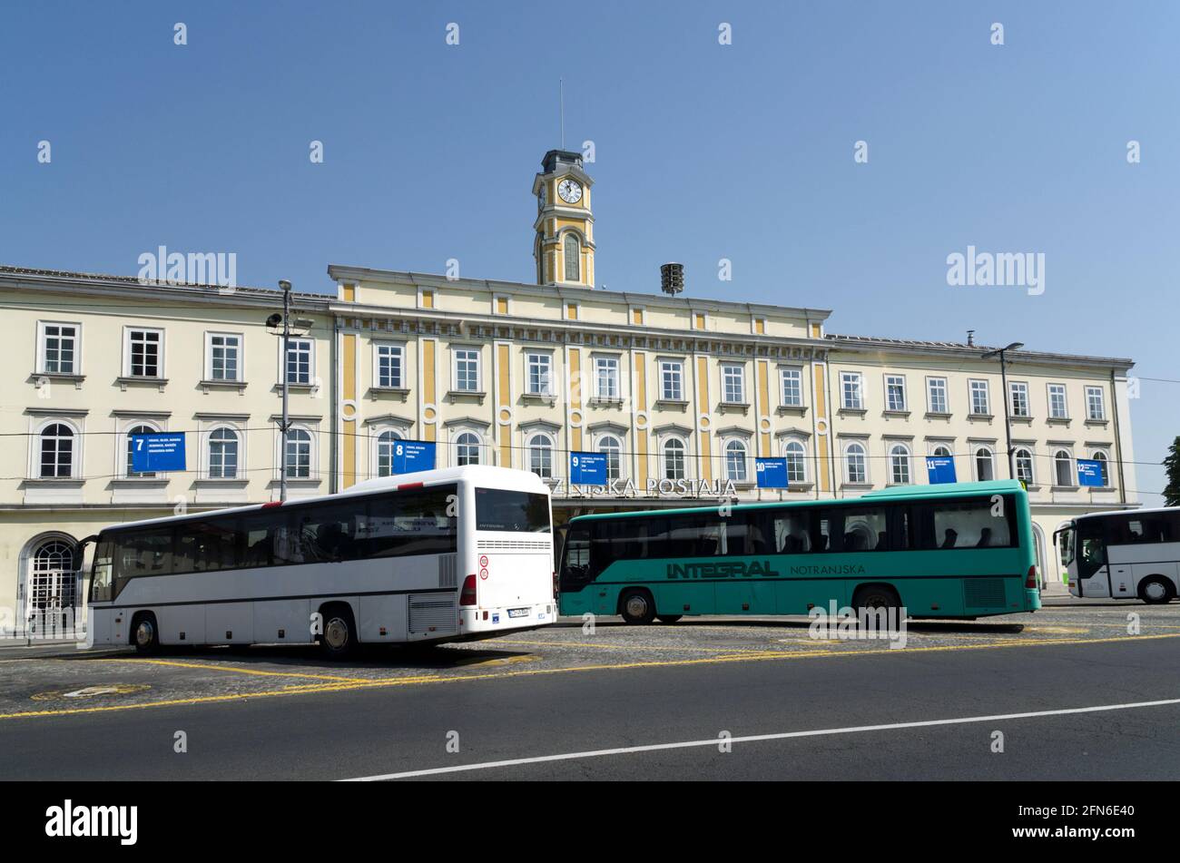 Ljubljana Bahnhof Stockfoto
