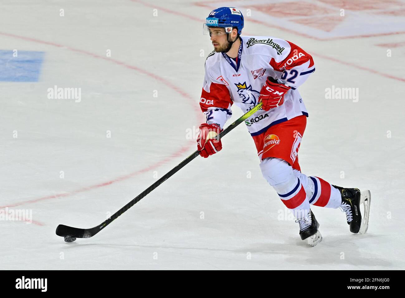 Michael Spacek aus der Tschechischen Republik während der Tschechischen Hockey-Spiele, EM Hockey Tour-Event-Spiel Tschechische Republik gegen Schweden in Prag, Tschechische Republik, 1. Mai Stockfoto