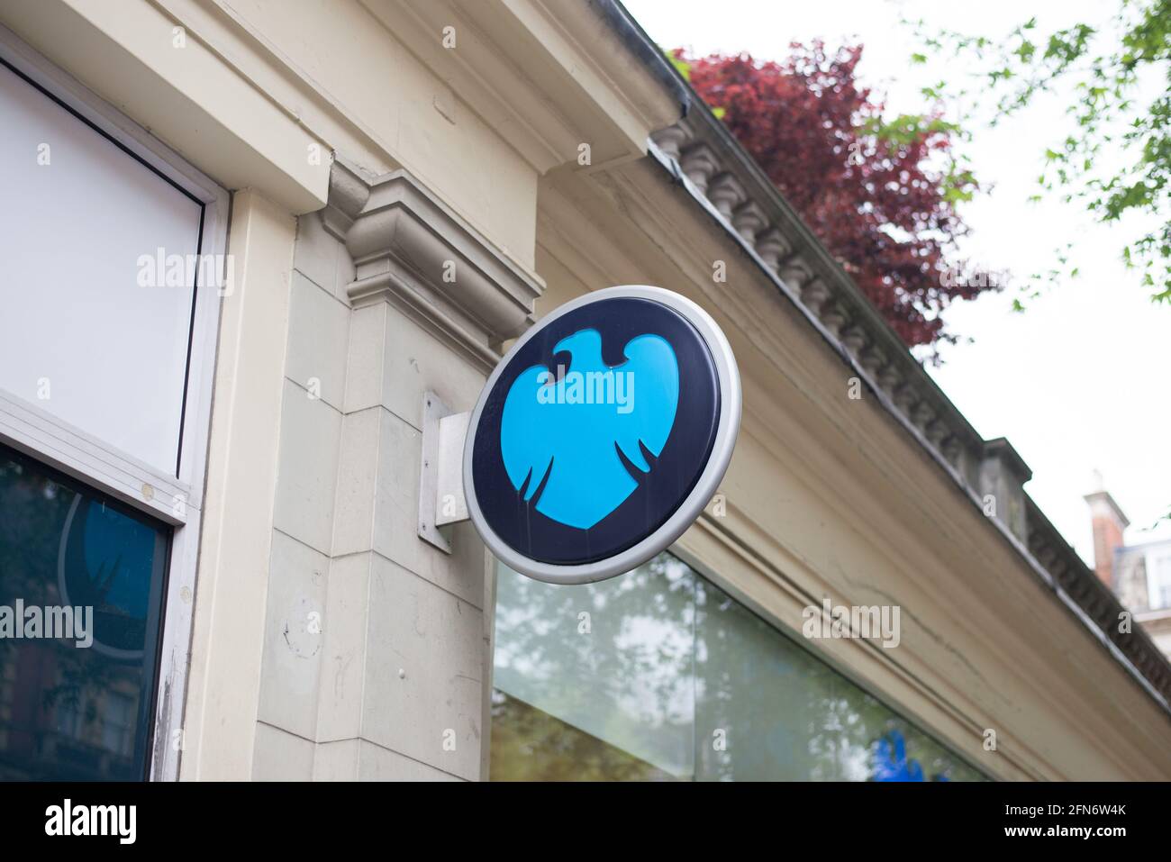 Barclays Bank Logo Shop-Zeichen Stockfoto