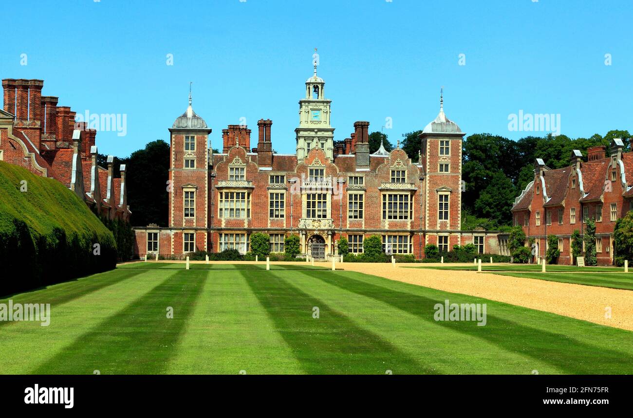 Blickling Hall, Jacobean, Herrensitz, Norfolk Stockfoto