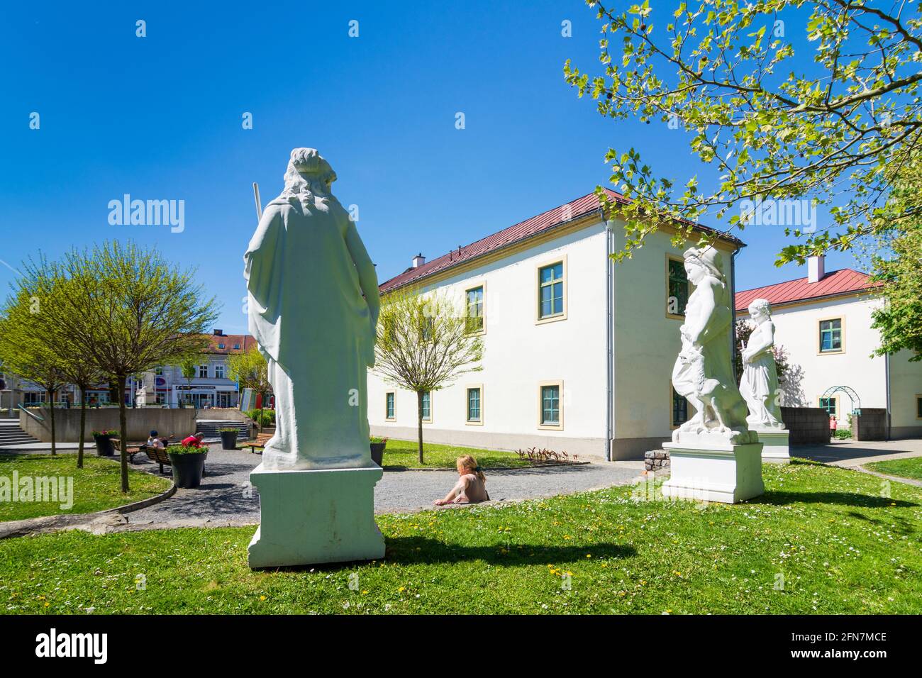 Wieselburg: Schloss Wieselburg im Mostviertels, Niederösterreich, Niederösterreich, Österreich Stockfoto