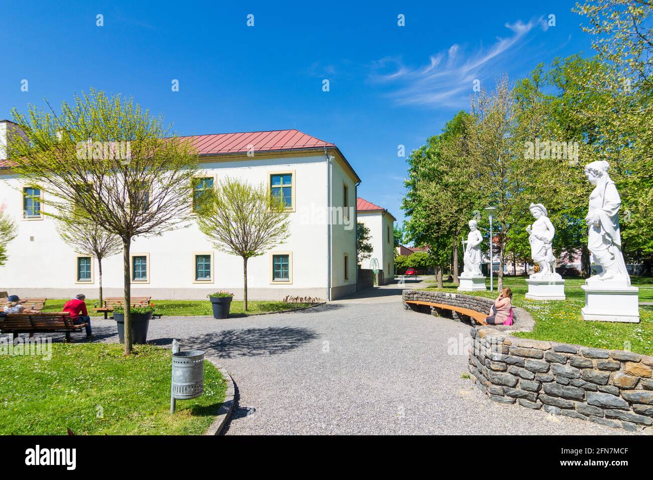Wieselburg: Schloss Wieselburg im Mostviertels, Niederösterreich, Niederösterreich, Österreich Stockfoto