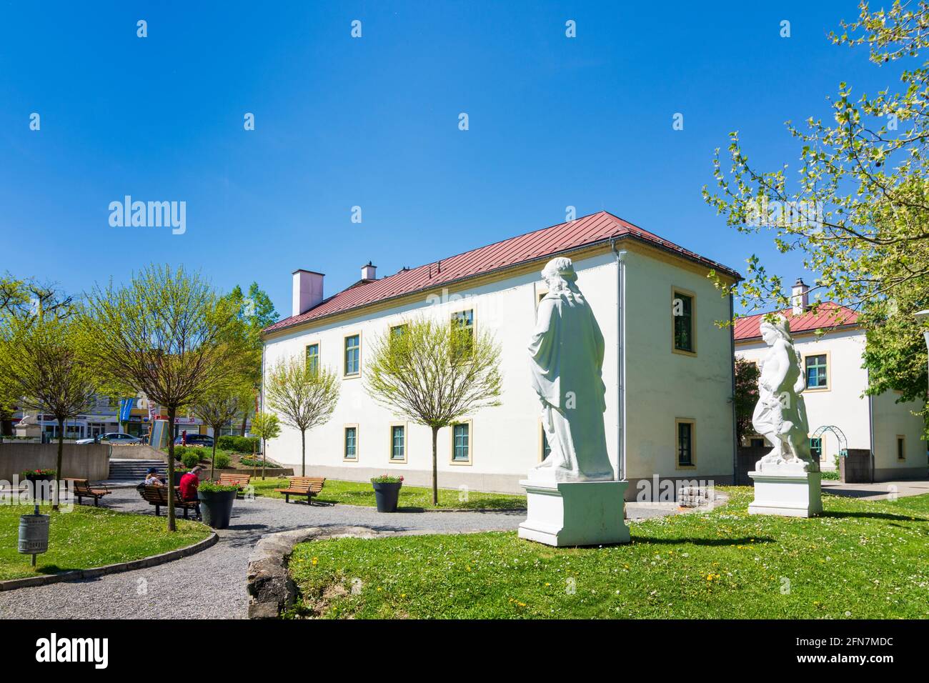 Wieselburg: Schloss Wieselburg im Mostviertels, Niederösterreich, Niederösterreich, Österreich Stockfoto