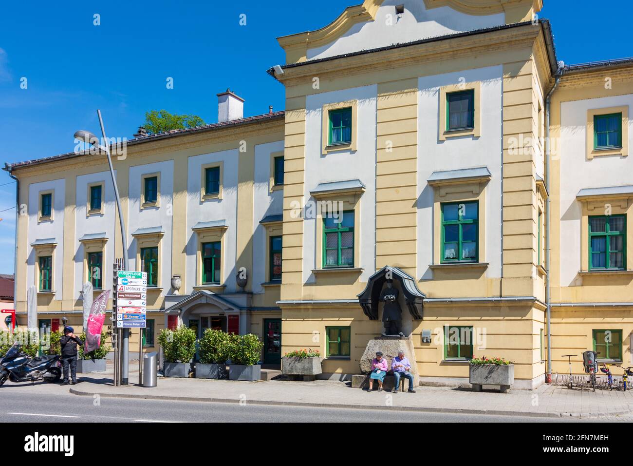 Wieselburg: Schloss Wieselburg im Mostviertels, Niederösterreich, Niederösterreich, Österreich Stockfoto