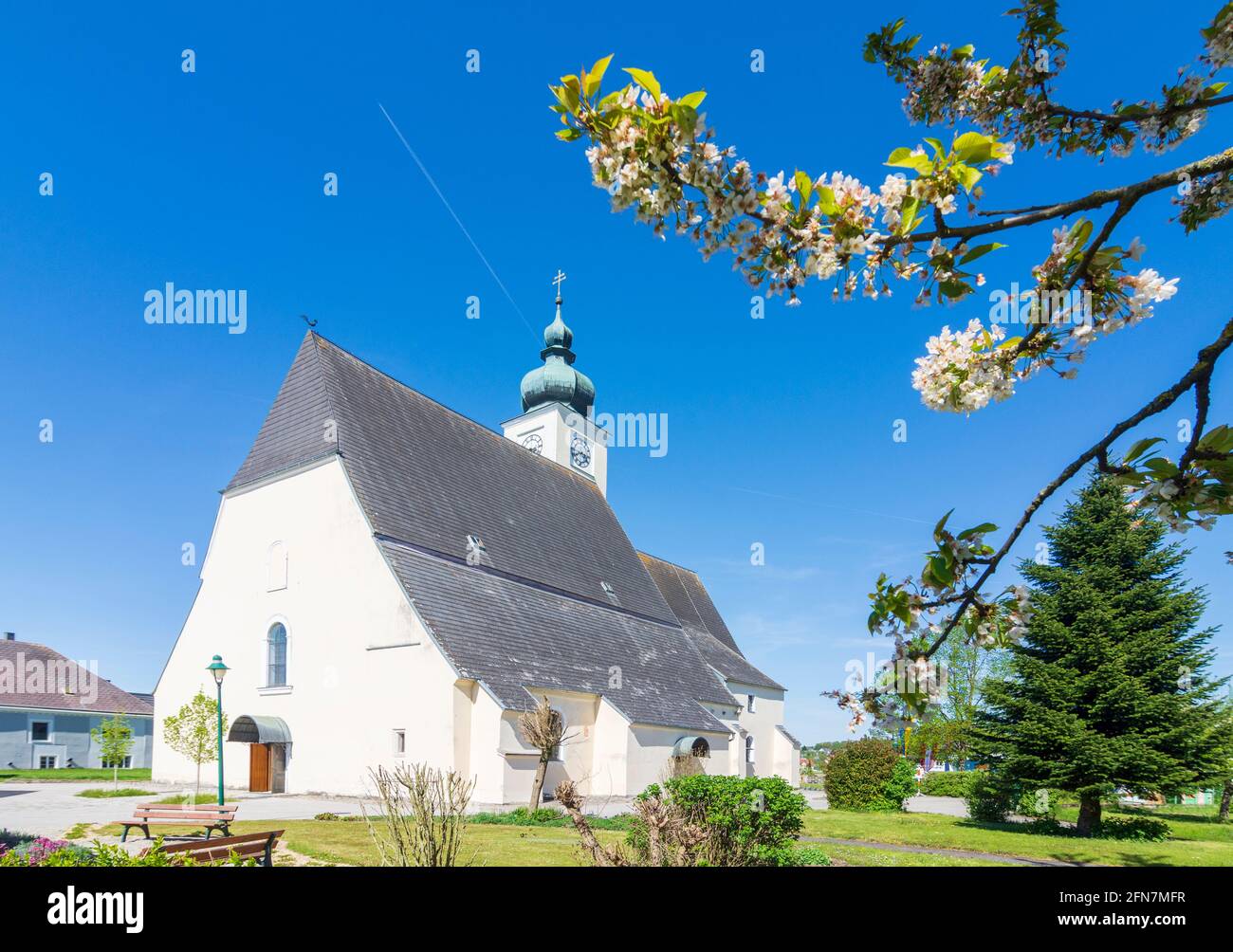 Ruprechtshofen: kirche Ruprechtshofen in Mostviertels, Niederösterreich, Niederösterreich, Österreich Stockfoto