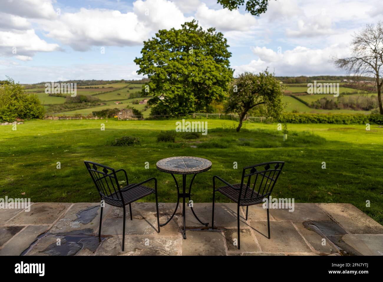 Luxusurlaub im Forest of Dean, Gloucestershire im Coach House, Salzbox Escapes. Stockfoto