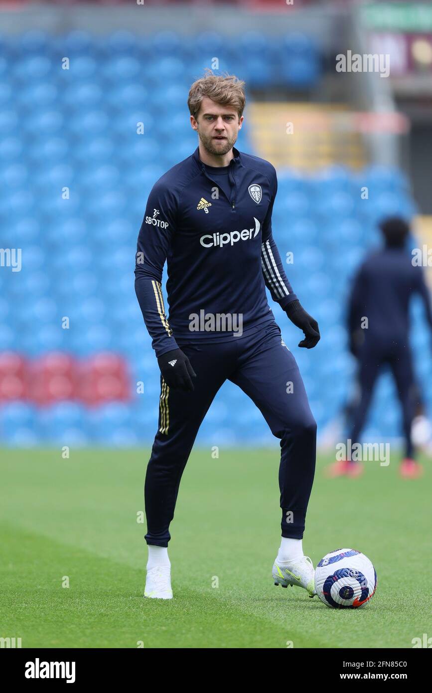 BURNLEY, GROSSBRITANNIEN. 15. MAI Patrick Bamford von Leeds United vor dem Premier League-Spiel zwischen Burnley und Leeds United in Turf Moor, Burnley am Samstag, 15. Mai 2021. (Kredit: Pat Scaasi, Mi News) Kredit: MI Nachrichten & Sport /Alamy Live Nachrichten Stockfoto