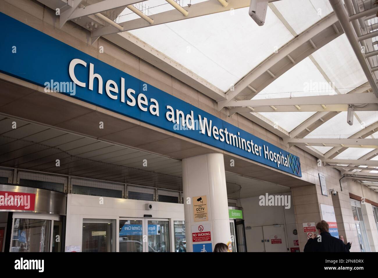 London-August 2022: Chelsea und Westminster Hospital an der Fulham Road im Westen Londons Stockfoto