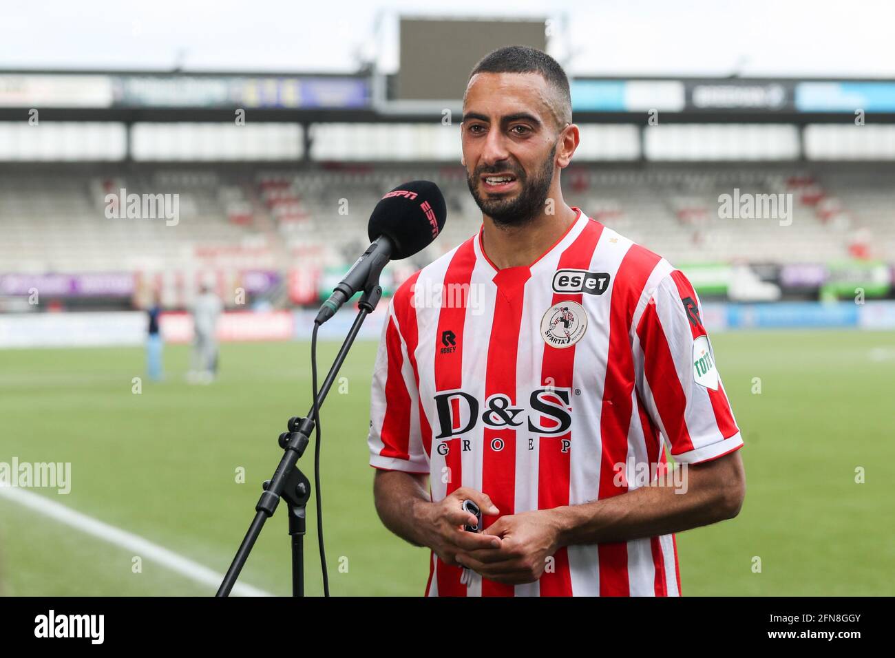 ROTTERDAM, NIEDERLANDE - 13. MAI: Adil Auassar von Sparta Rotterdam während des niederländischen Eredivisie-Spiels zwischen Sparta Rotterdam und FC Utrecht in Sparta Stockfoto