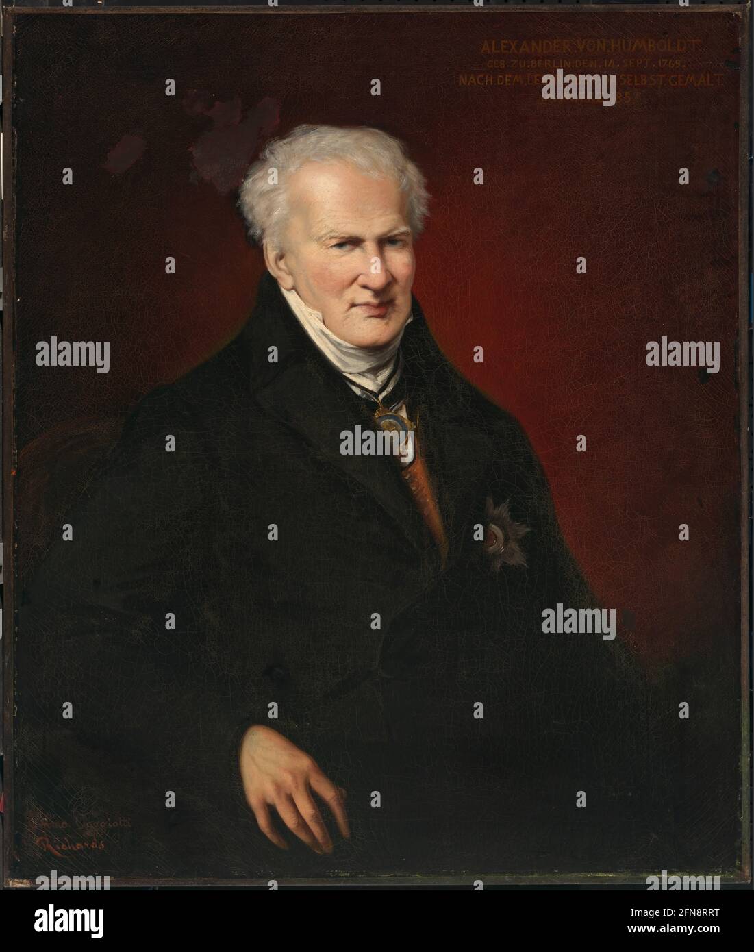 Alexander von Humboldt, 1855. Stockfoto