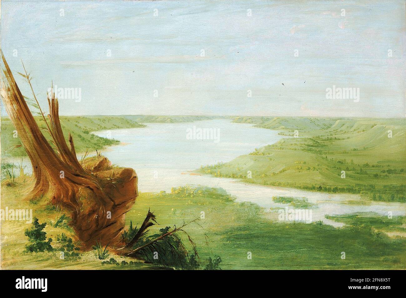 Blick auf Lake St. Croix, Upper Mississippi, 1835-1836. Stockfoto