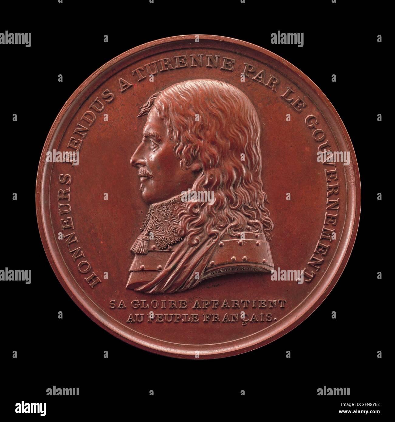 Henri de La Tour d'Auvergne, 1611-1675, Vicomte de Turenne, Marschall von Frankreich 1643 [Vorderseite], 1800. Stockfoto