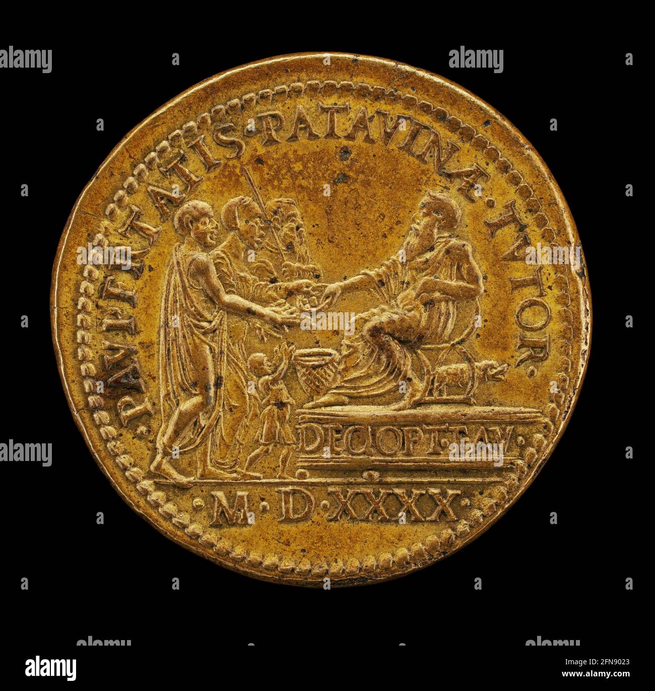 Cornaro Alms verteilen [Reverse], 1540. Stockfoto