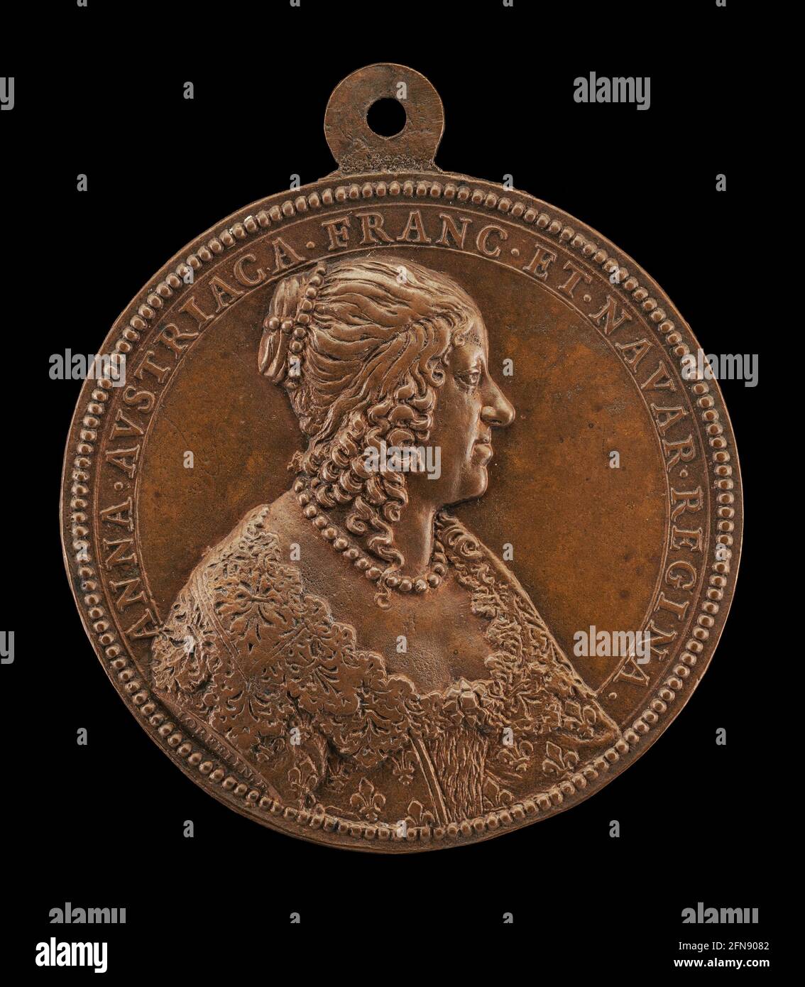Anne von Österreich, 1601-1666, Ehefrau von König Ludwig XIII. Von Frankreich 1615 [Vorderseite], 1642. Stockfoto