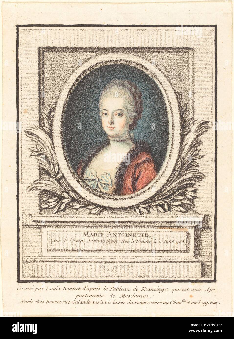 Marie-Antoinette, Dauphine. Stockfoto