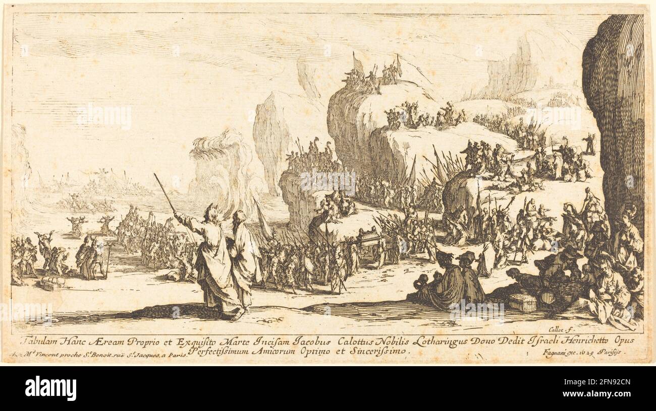 Die Überquerung des Roten Meeres, 1629. Stockfoto