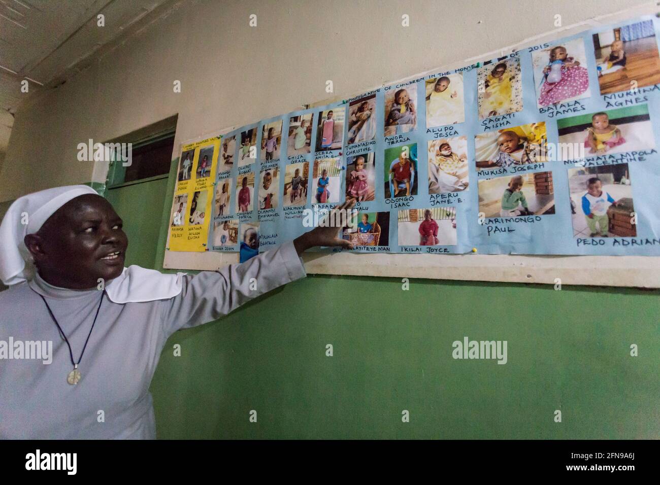 Waisenhaus im ländlichen Osten Ugandas Stockfoto