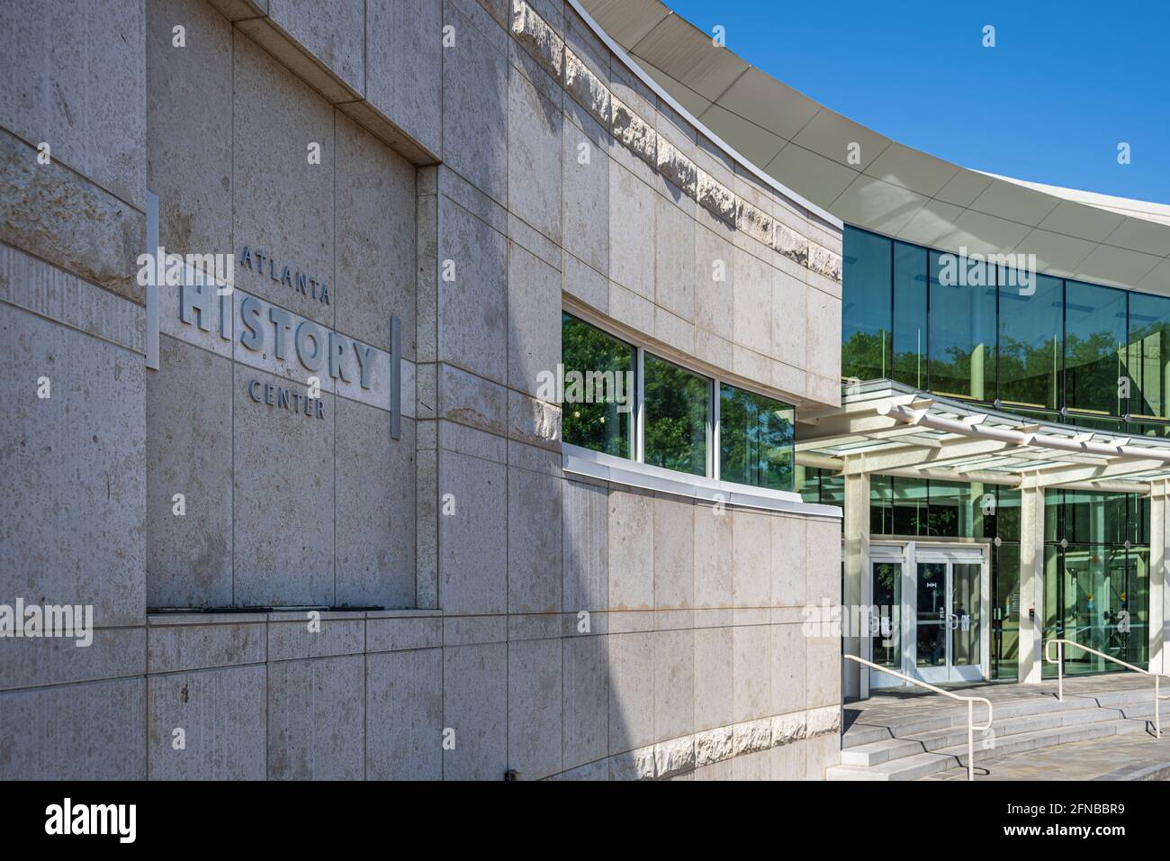 Haupteingang des Atlanta History Center in Buckhead, Atlanta, Georgia. (USA) Stockfoto