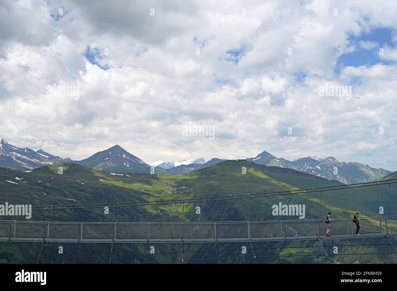 Stubnerkogel Hängebrücke in Bad Gastein Österreich Stockfoto