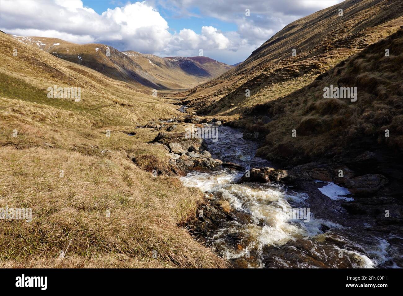 Allt Easgaidh, Gleann Taitneach, Schottische Highlands Stockfoto