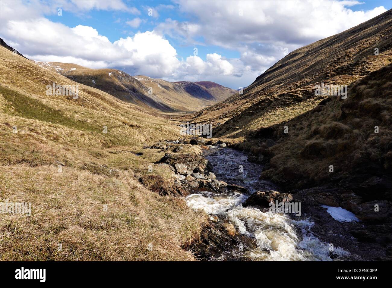 Allt Easgaidh, Gleann Taitneach, Schottische Highlands Stockfoto