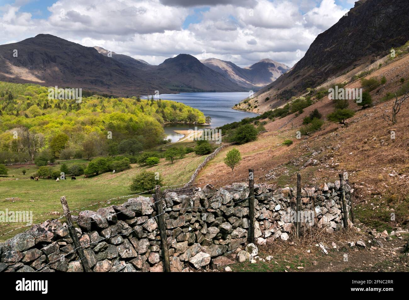 Spring Time, Wasdale and Wast Water, Lake District National Park, Cumbria, Großbritannien. Stockfoto