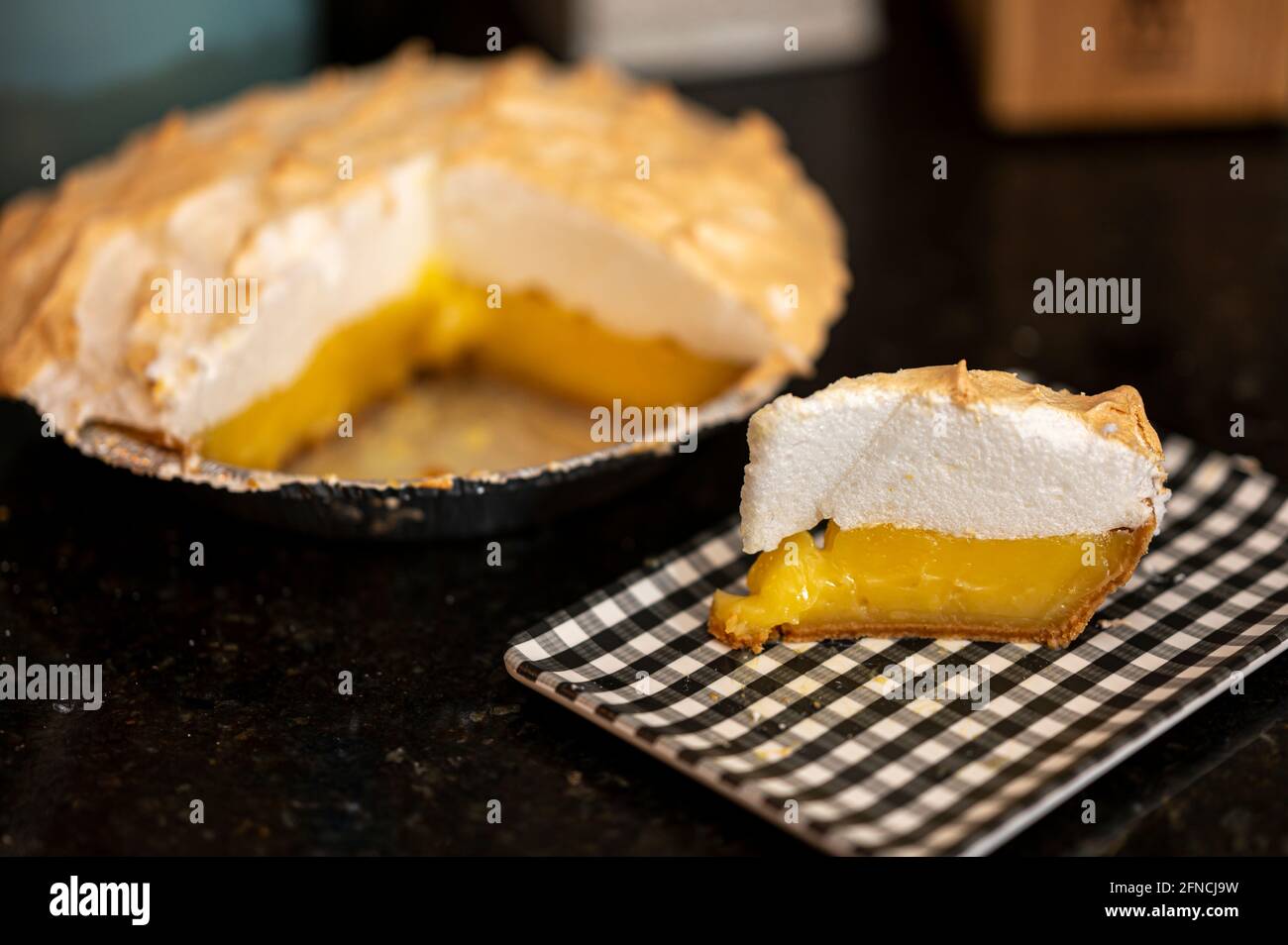 Lemon Meringue Pie Stockfoto