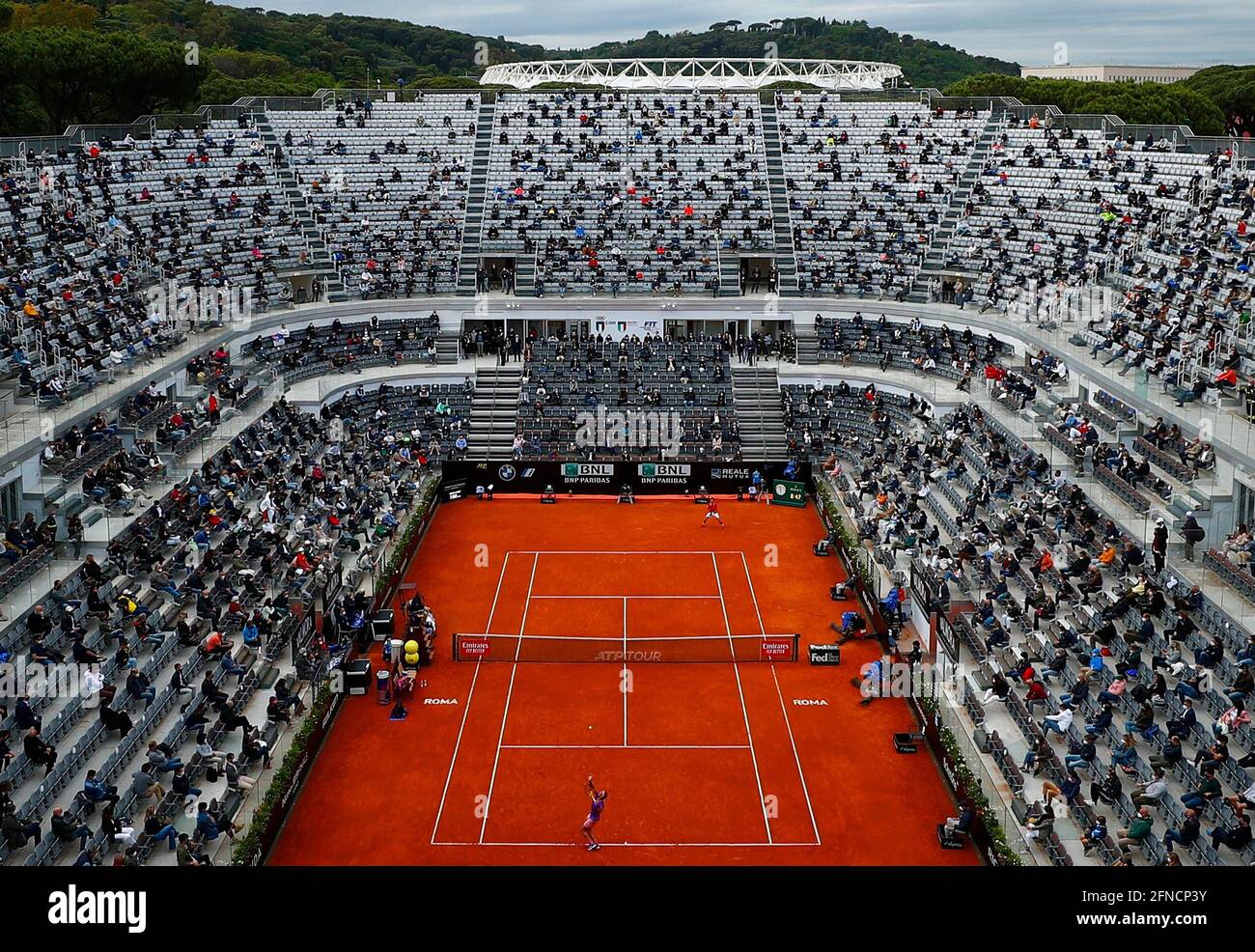 Tennis - ATP Masters 1000 - Ital Open - Foro Italico, Rom, Italien - 16.  Mai 2021 Gesamtansicht des Stadions während des Spiels REUTERS/Guglielmo  Mangiapane Stockfotografie - Alamy