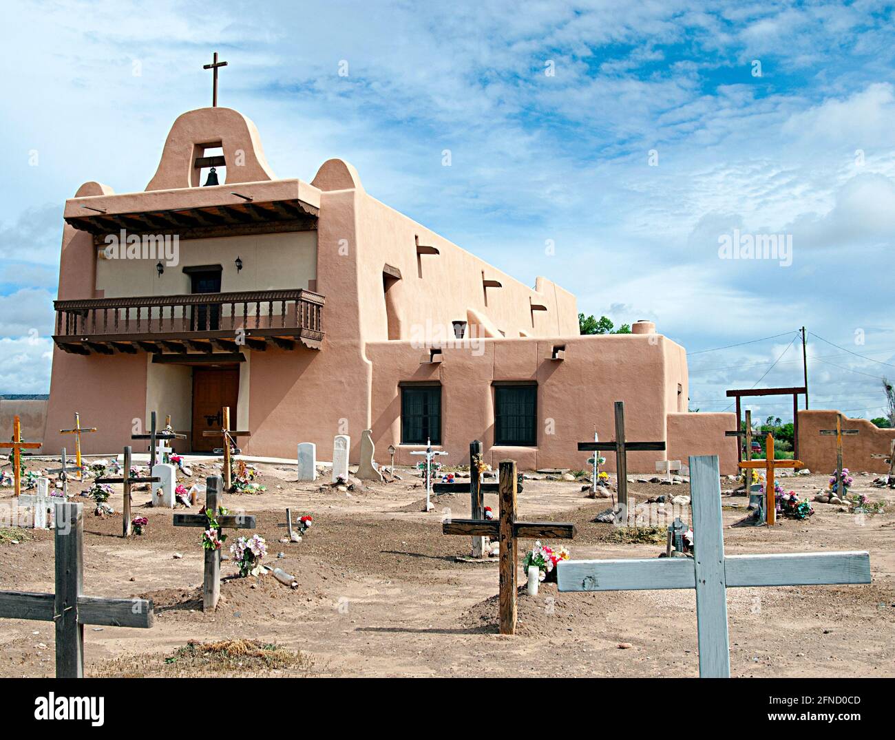 Kirche San Ildefenso, New Mexico Stockfoto